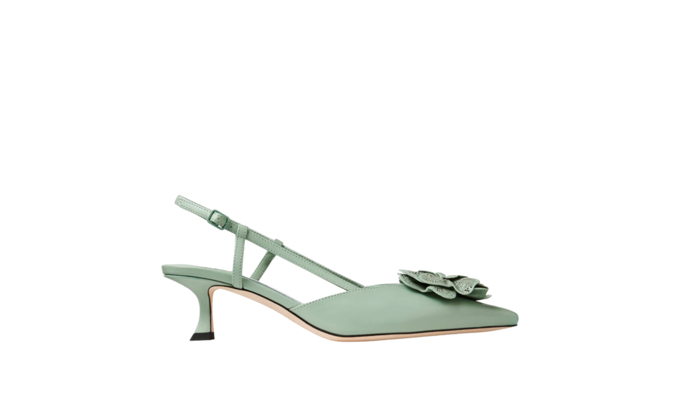 Visuel 1 : Jimmy Choo | Escarpin Mimmi Slingback vert| Boutique Parenthese Bordeaux