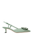 Visuel 1 : Jimmy Choo | Escarpin Mimmi Slingback vert| Boutique Parenthese Bordeaux