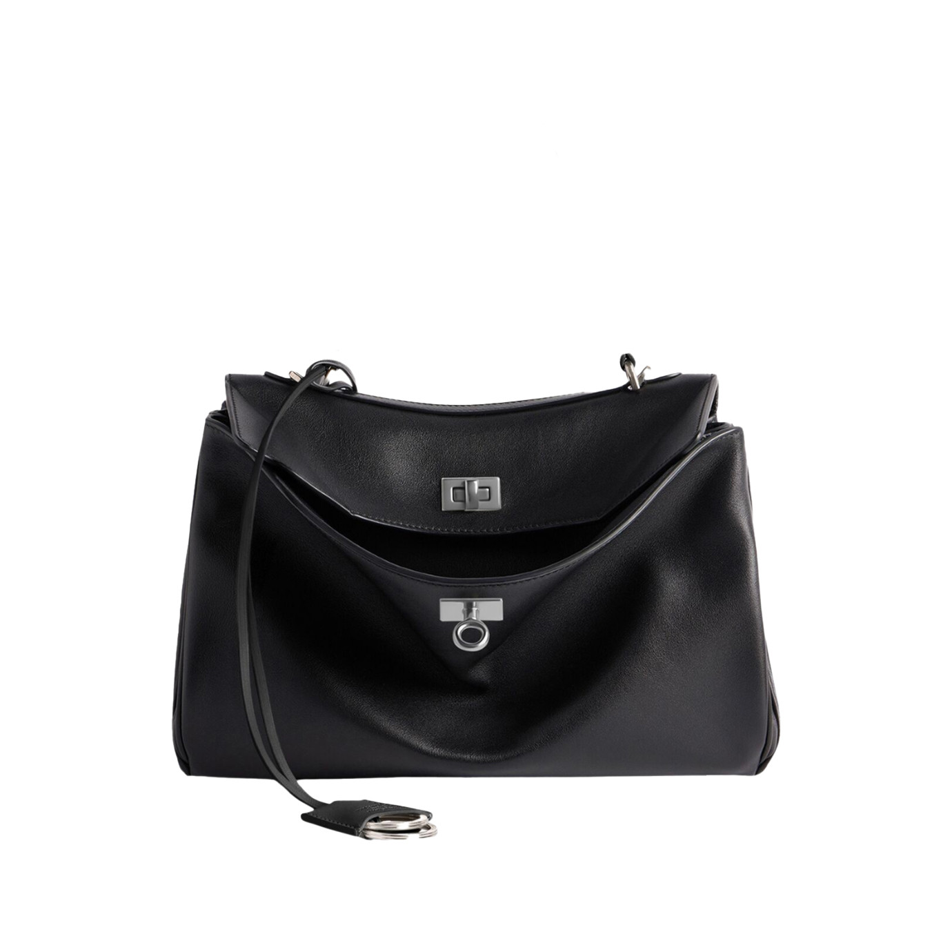 Visuel 1 : Collection Balenciaga Bordeaux | Sac Rodeo small en cuir tan cowboy| Sac de Luxe Parenthese Bordeaux
