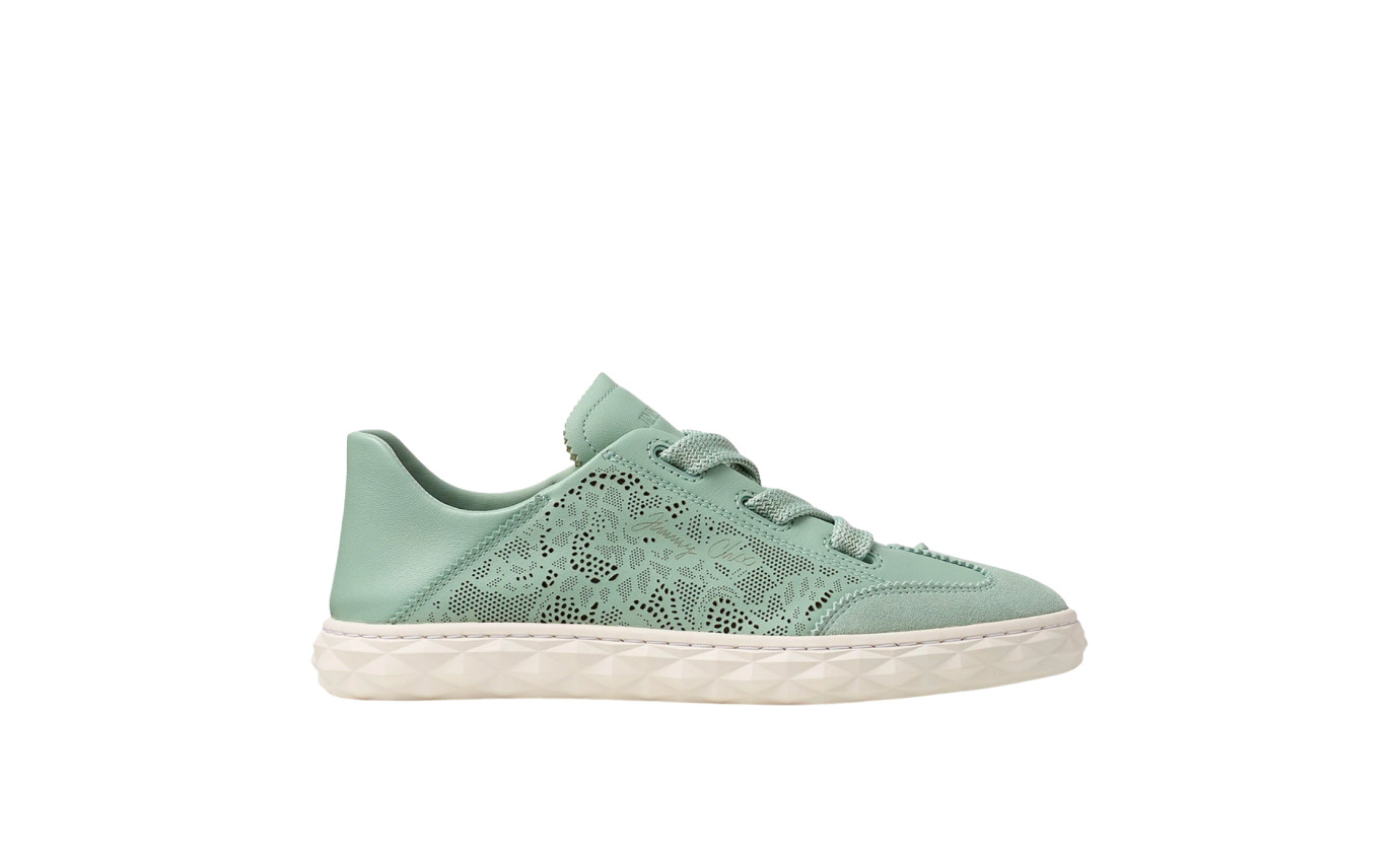 Visuel 1 : Jimmy Choo | Sneaker Diamond Light Flex vert | Boutique Parenthese Bordeaux