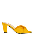 Visuel 1 : Collection Saint Laurent Bordeaux | Mule franciane 75 en cuir jaune| Boutique Parenthese