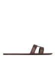 Visuel 1 : Collection Saint Laurent Bordeaux | Mule mabrouka en cuir paris brown| Boutique Parenthese