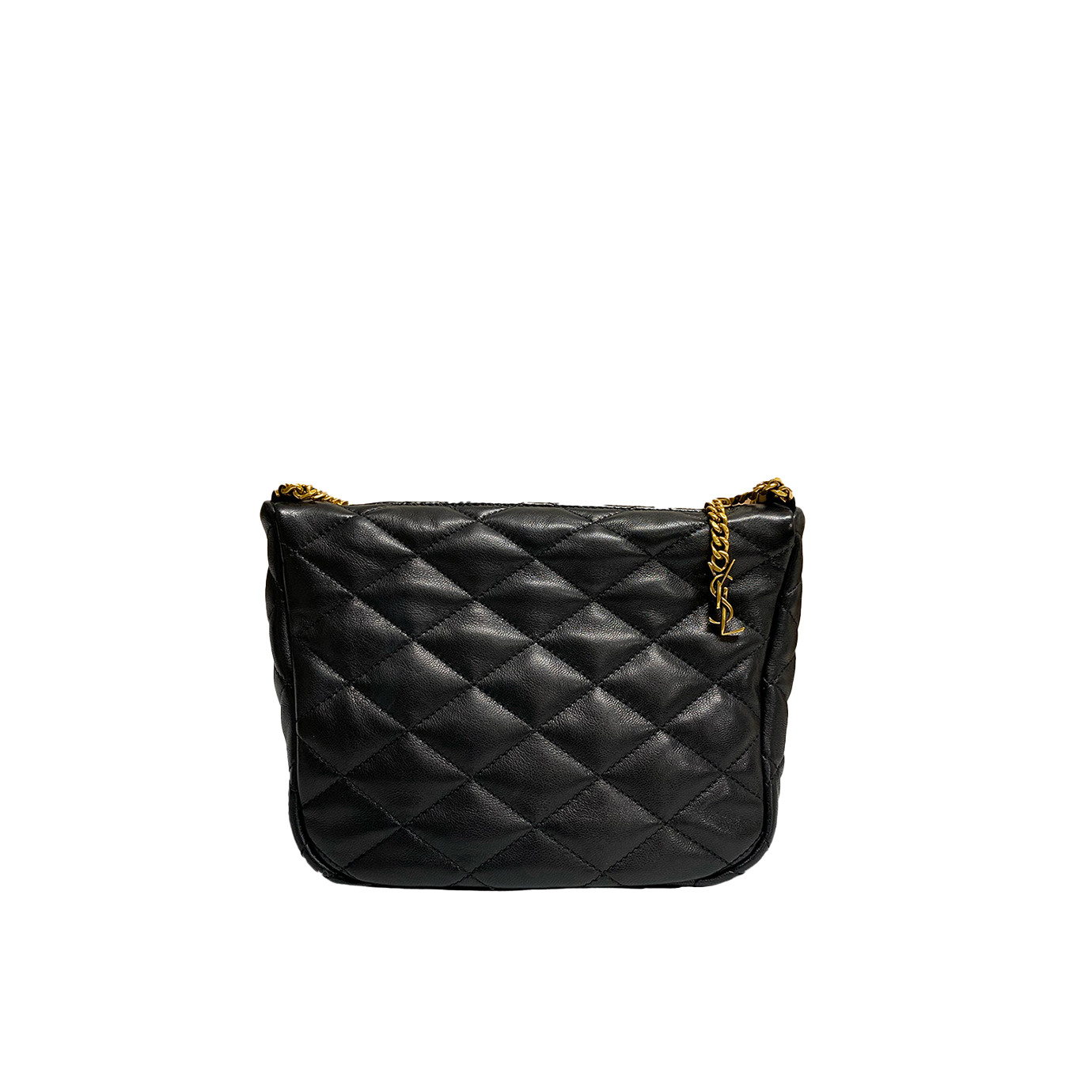 Visuel 1 : Collection Saint Laurent Bordeaux | Sac pochette gaby cuir noir| Boutique Parenthese Bordeaux
