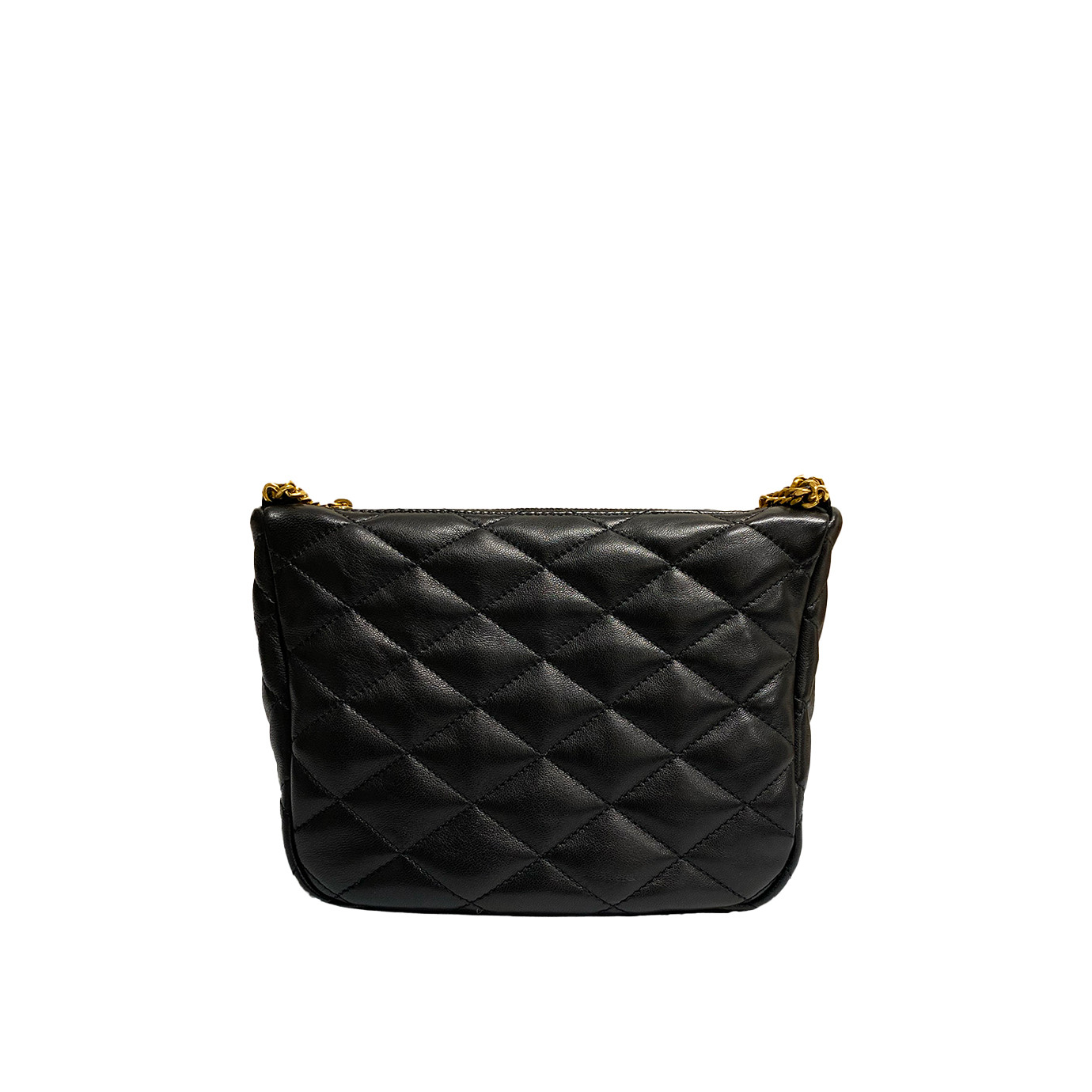 Visuel 4 : Collection Saint Laurent Bordeaux | Sac pochette gaby cuir noir| Boutique Parenthese Bordeaux