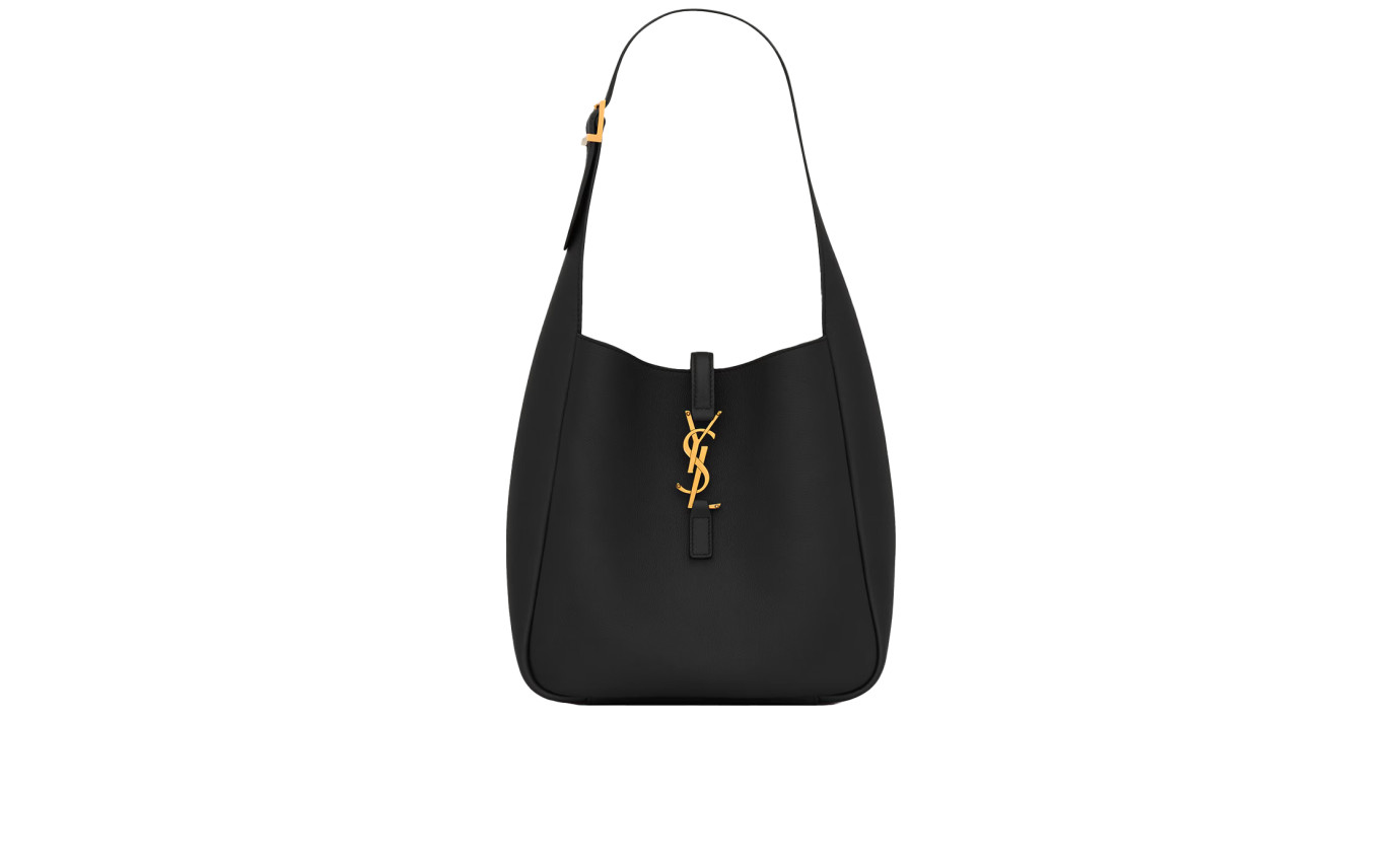 Visuel 1 : Collection Saint Laurent Bordeaux | Sac le 5 à 7 small souple noir et or| Boutique Parenthese Bordeaux