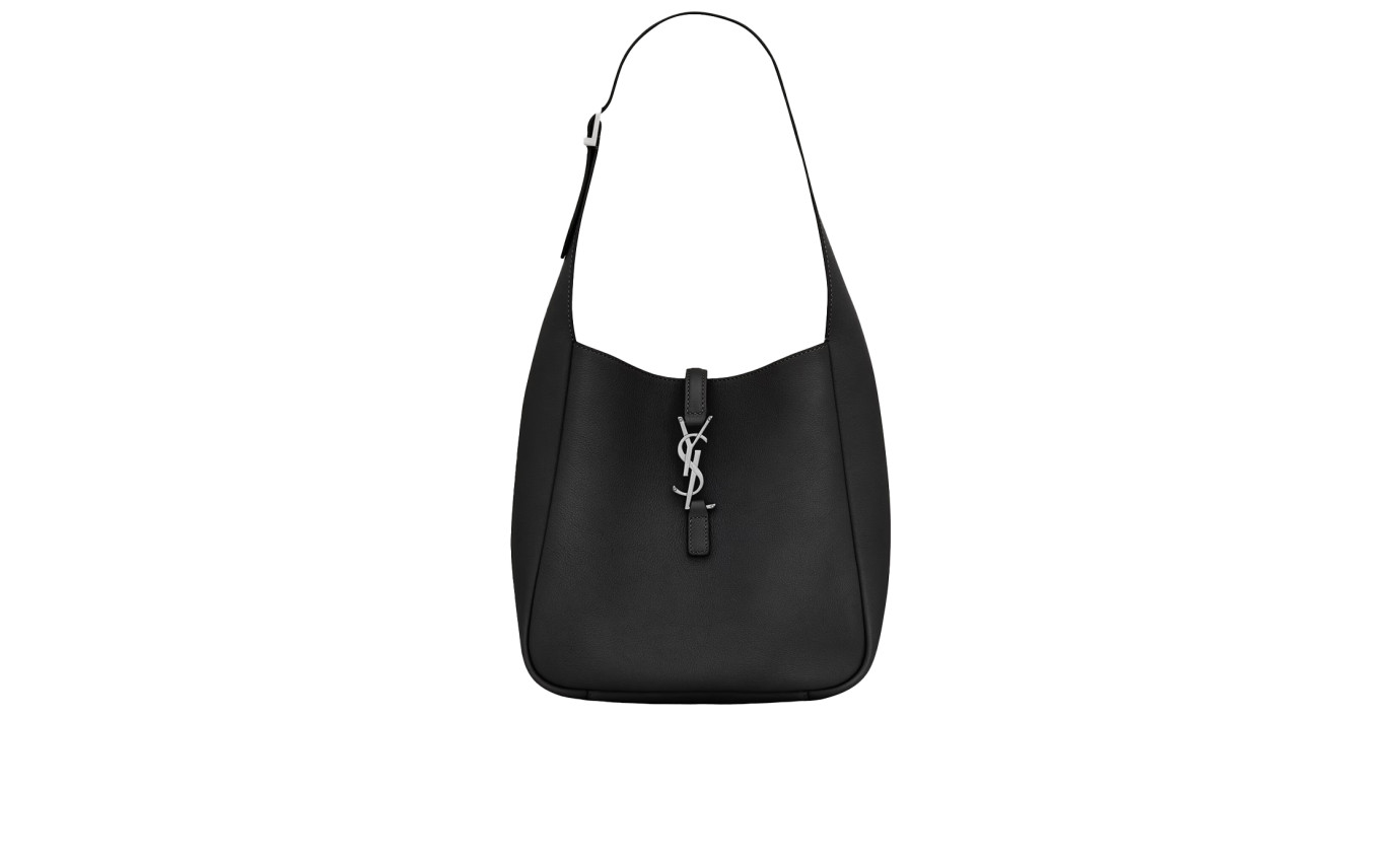 Visuel 1 : Collection Saint Laurent Bordeaux | Sac le 5 à 7 small souple noir et argent| Boutique Parenthese Bordeaux
