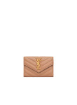 Visuel 1 : Saint Laurent Accessoire | Portefeuille Cassandre en cuir nude| Boutique Parenthese