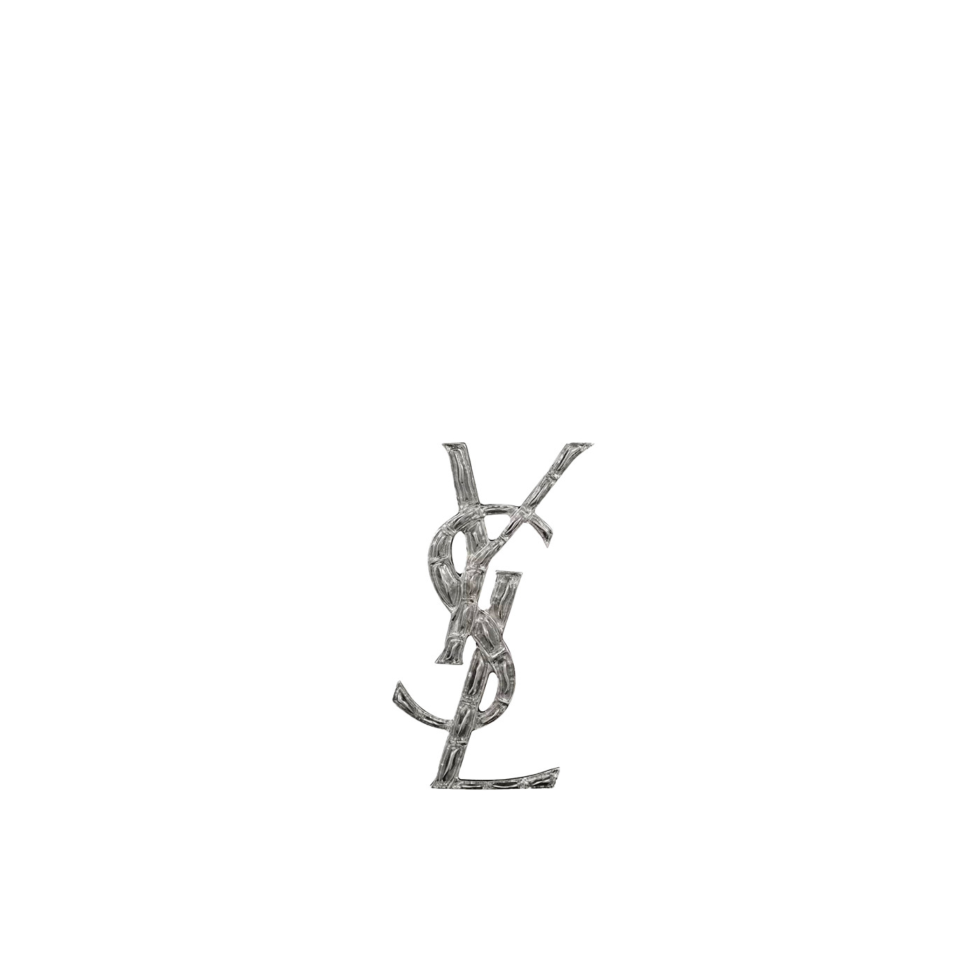 Visuel 1 : Collection Saint Laurent Bordeaux | Broche Opyum en argent | Accessoires de luxe Parenthese Bordeaux