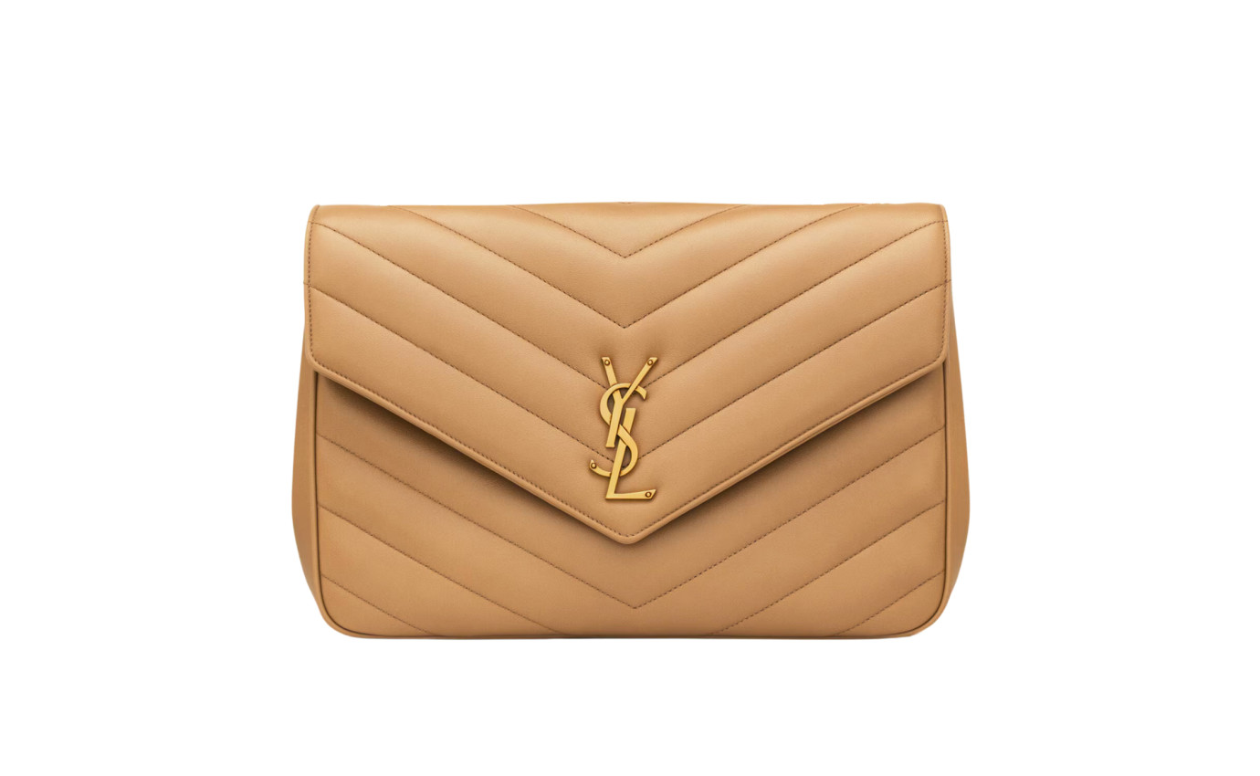 Visuel 1 : Saint Laurent Sac | Loulou large en cuir natural tan | Boutique Parenthese