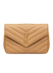 Visuel 1 : Saint Laurent Sac | Loulou large en cuir natural tan | Boutique Parenthese