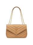 Visuel 2 : Saint Laurent Sac | Loulou large en cuir natural tan | Boutique Parenthese