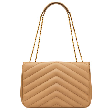 Visuel 4 : Saint Laurent Sac | Loulou large en cuir natural tan | Boutique Parenthese