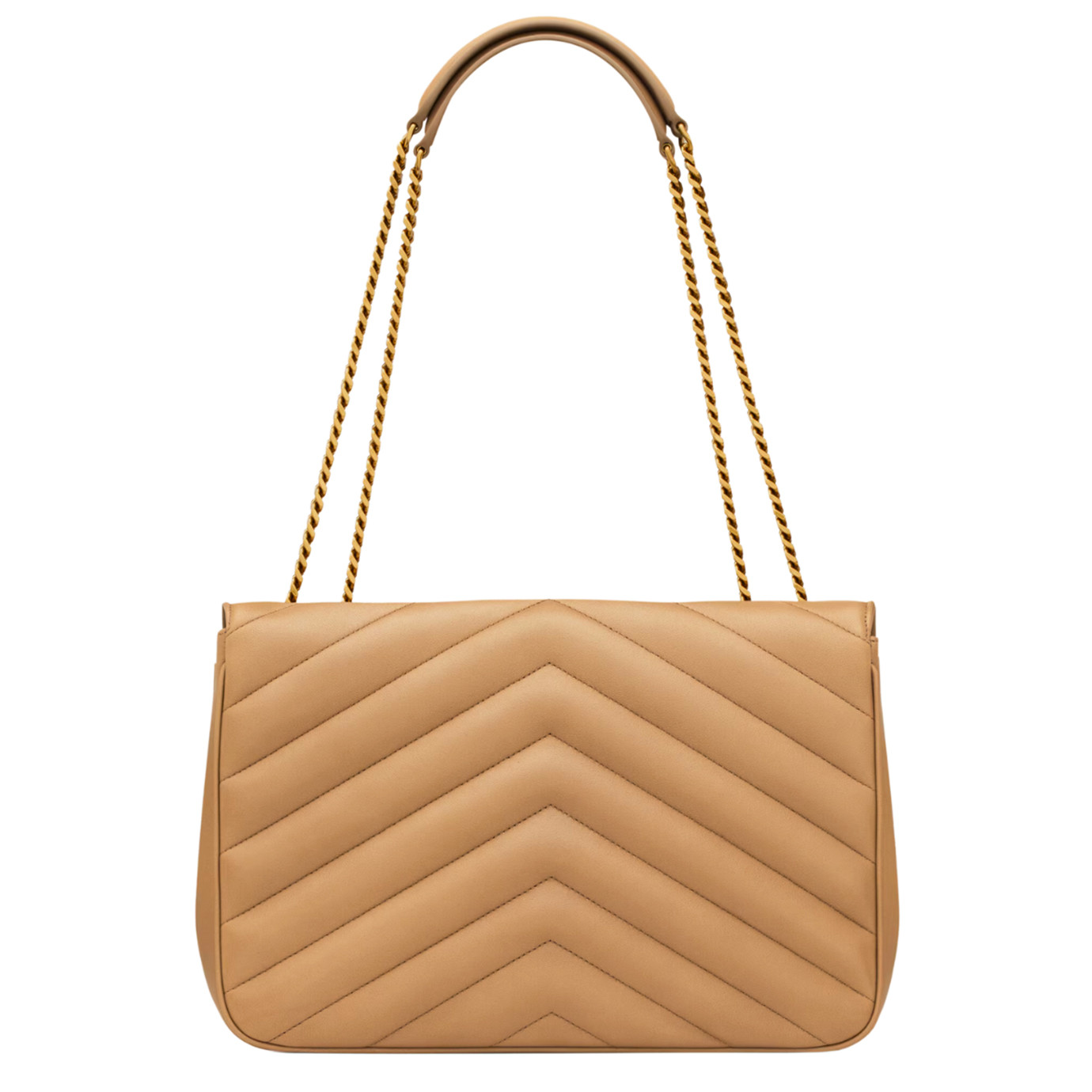 Visuel 4 : Saint Laurent Sac | Loulou large en cuir natural tan | Boutique Parenthese