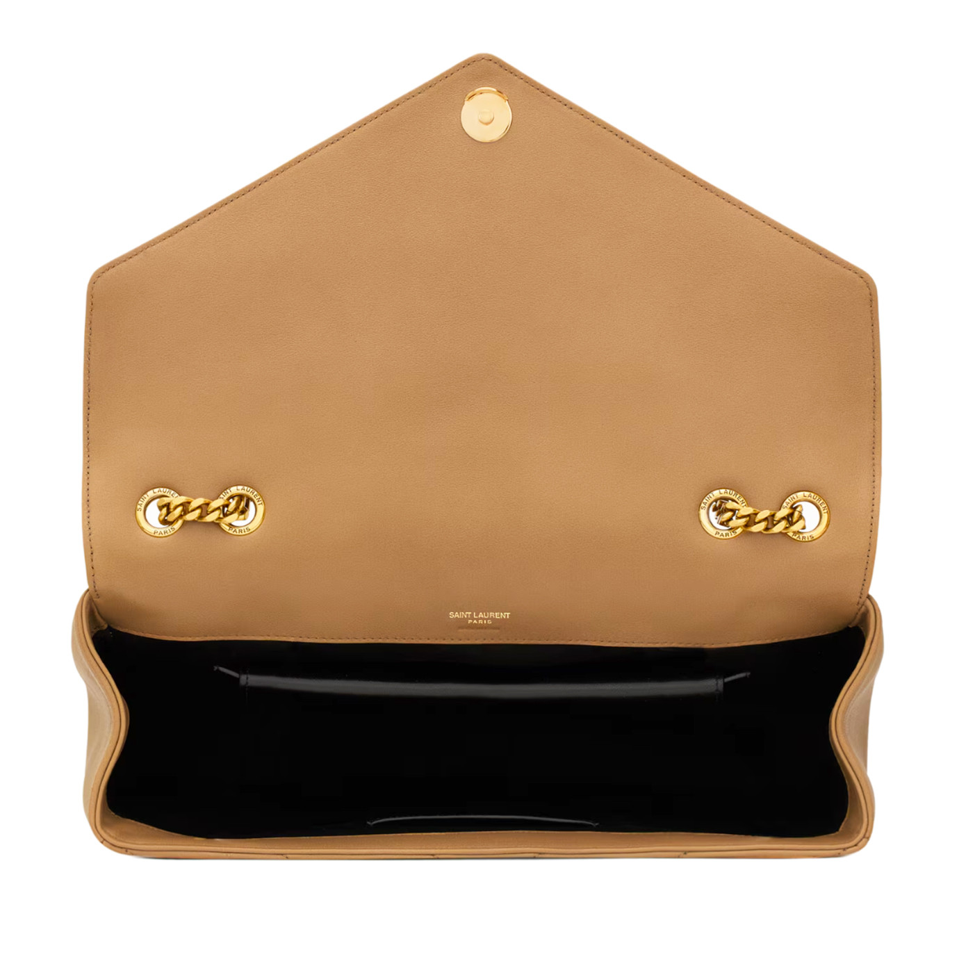 Visuel 5 : Saint Laurent Sac | Loulou large en cuir natural tan | Boutique Parenthese