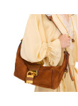 Visuel 3 : Chloé Sac Paddington Besace en veau velours vintage brown| Boutique de sacs de Luxe Parenthese