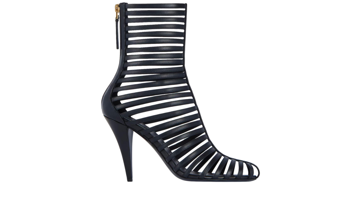 Visuel 1 : Collection Givenchy Bordeaux | Bottines cage en cuir| Boutique Parenthese
