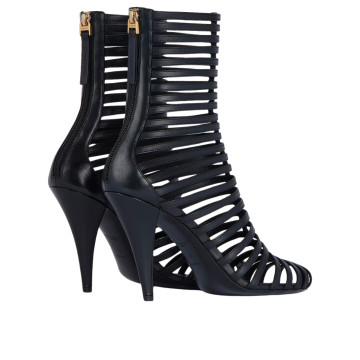 Visuel 3 : Collection Givenchy Bordeaux | Bottines cage en cuir| Boutique Parenthese