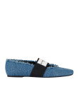 Visuel 1 : Collection Givenchy Bordeaux | Ballerine Sliced en denim| Boutique de luxe Bordeaux
