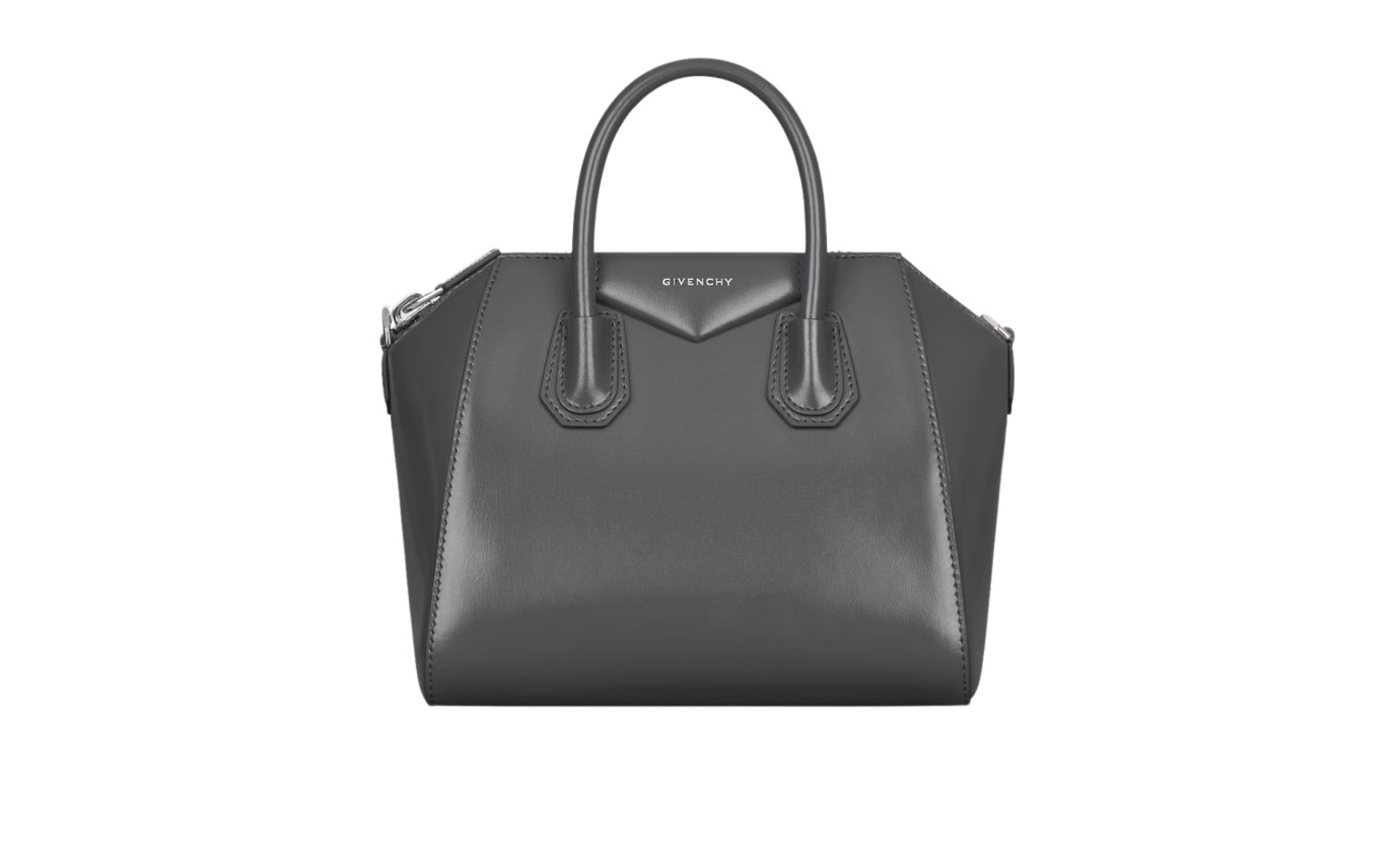 Visuel 1 : Collection Givenchy Bordeaux | Sac Antigona petit en cuir gris foncé| Sacs de Luxe Parenthese Bordeaux