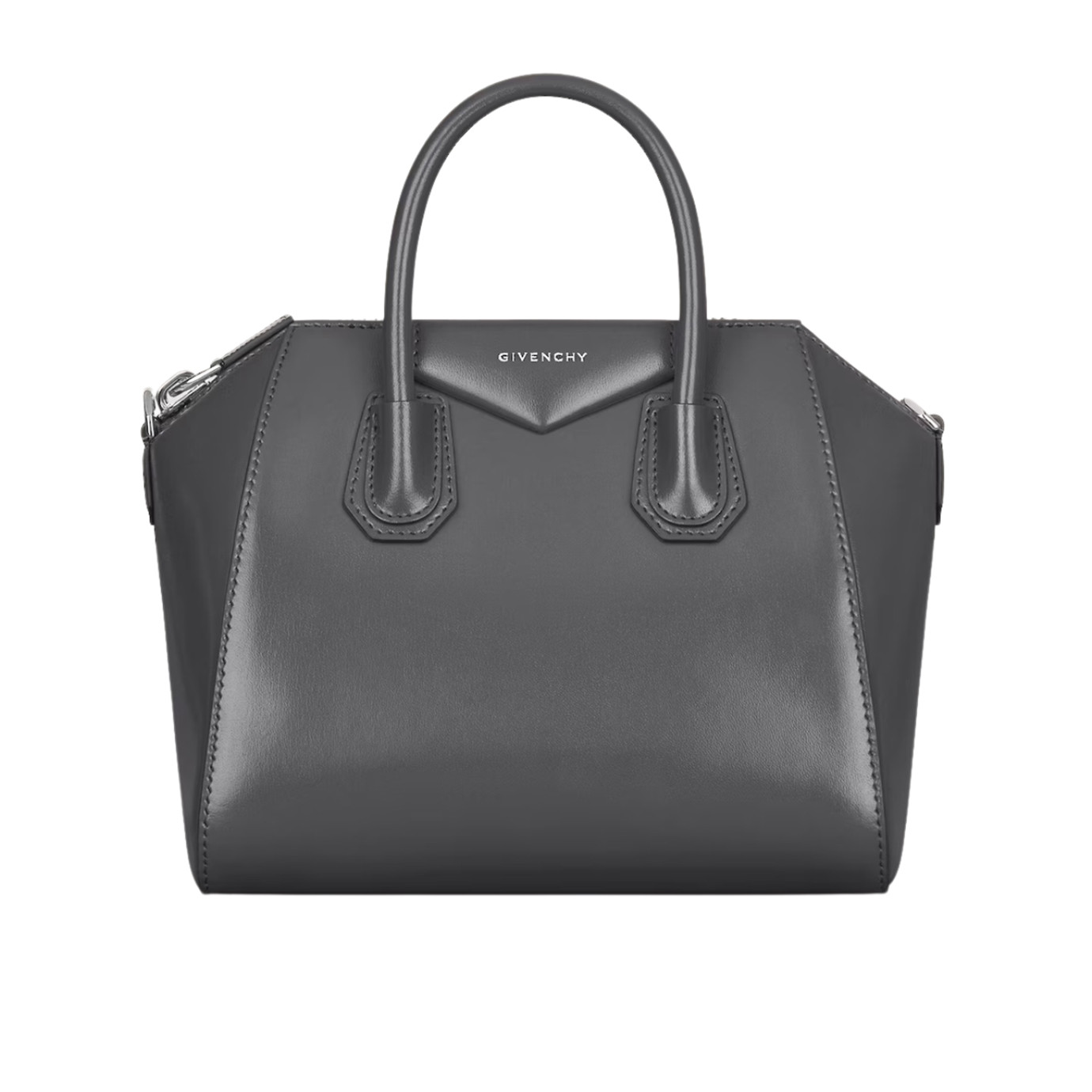 Visuel 1 : Collection Givenchy Bordeaux | Sac Antigona petit en cuir gris foncé| Sacs de Luxe Parenthese Bordeaux