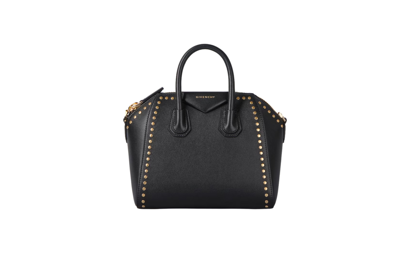 Visuel 1 : Collection Givenchy Bordeaux | Sac Antigona mini en cuir clouté| Sacs de Luxe Parenthese Bordeaux