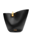 Visuel 1 : Collection Jacquemus| Sac Le Bambola moyen en cuir lisse noir| Boutique de sacs de Luxe Parenthese Bordeaux