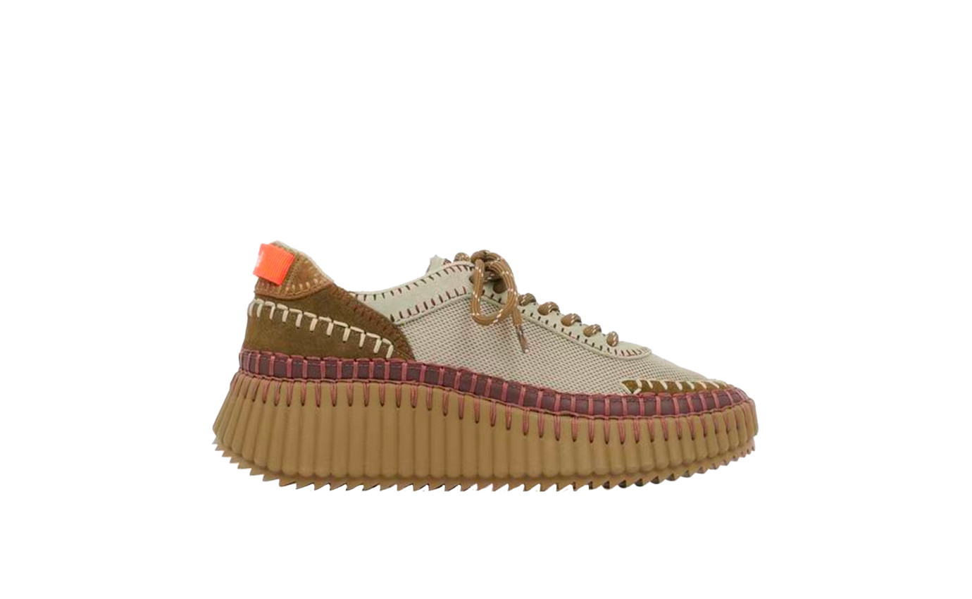 Visuel 1 : Collection Chloé chaussures | Sneakers Nama army green| Boutique Parenthese Bordeaux