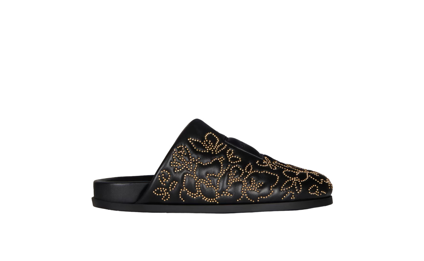 Visuel 1 : Collection Givenchy Bordeaux | Mules plates cloutées noires| Boutique Parenthese Bordeaux