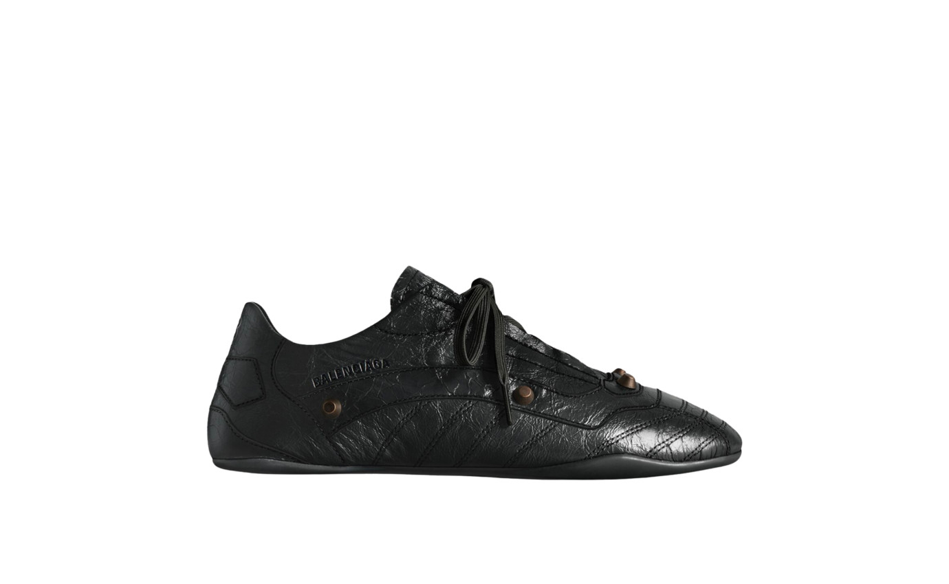 Visuel 1 : Collection Balenciaga Bordeaux | Sneakers city cuir noir| Parenthese Bordeaux