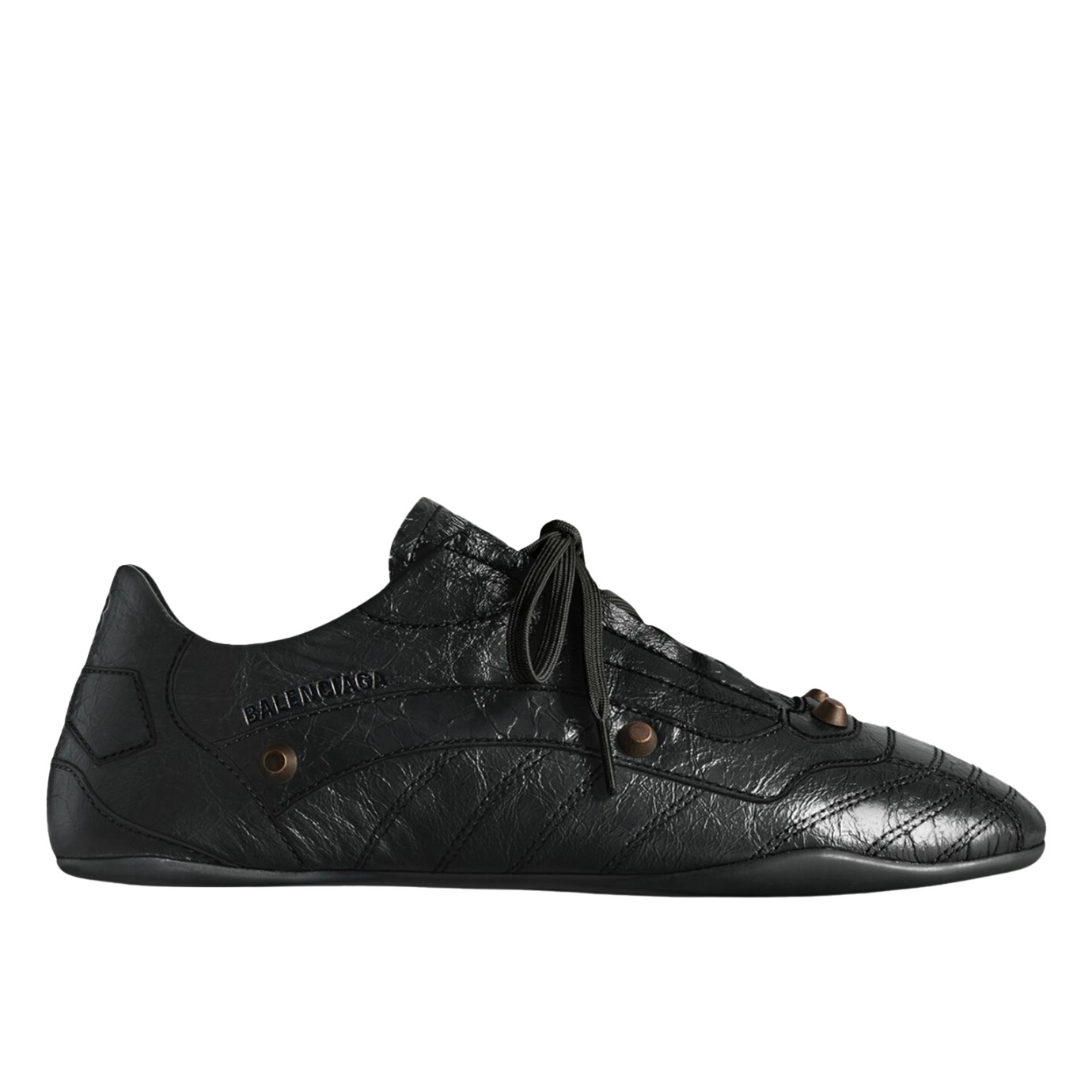 Visuel 1 : Collection Balenciaga Bordeaux | Sneakers city cuir noir| Parenthese Bordeaux