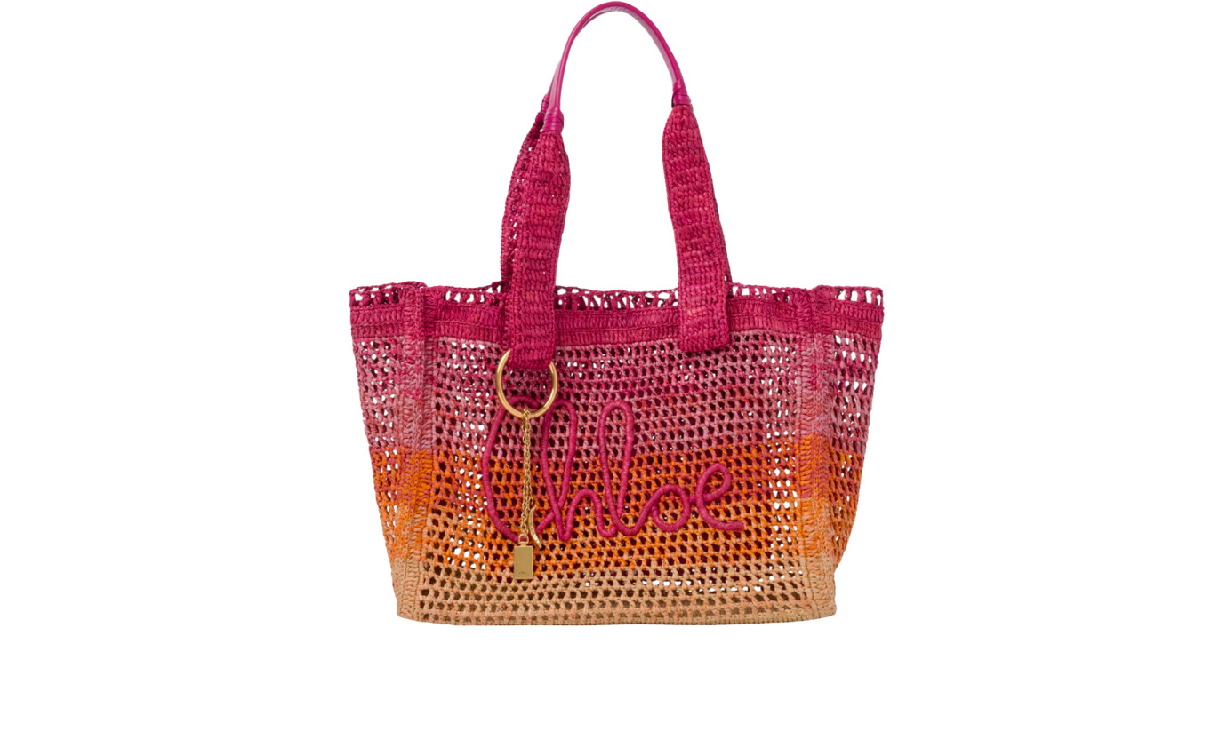 Visuel 1 : Collection Bordeaux Chloé | Sac cabas East west Summer Banana multi-orange | Boutique Parenthese Bordeaux