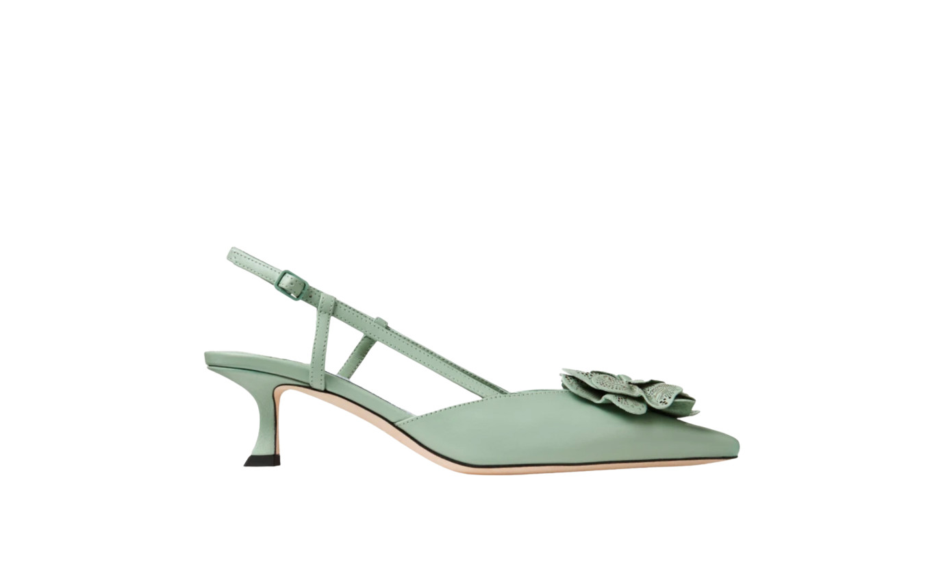 Visuel 1 : Jimmy Choo | Escarpin Mimmi Slingback vert| Boutique Parenthese Bordeaux