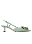 Visuel 1 : Jimmy Choo | Escarpin Mimmi Slingback vert| Boutique Parenthese Bordeaux
