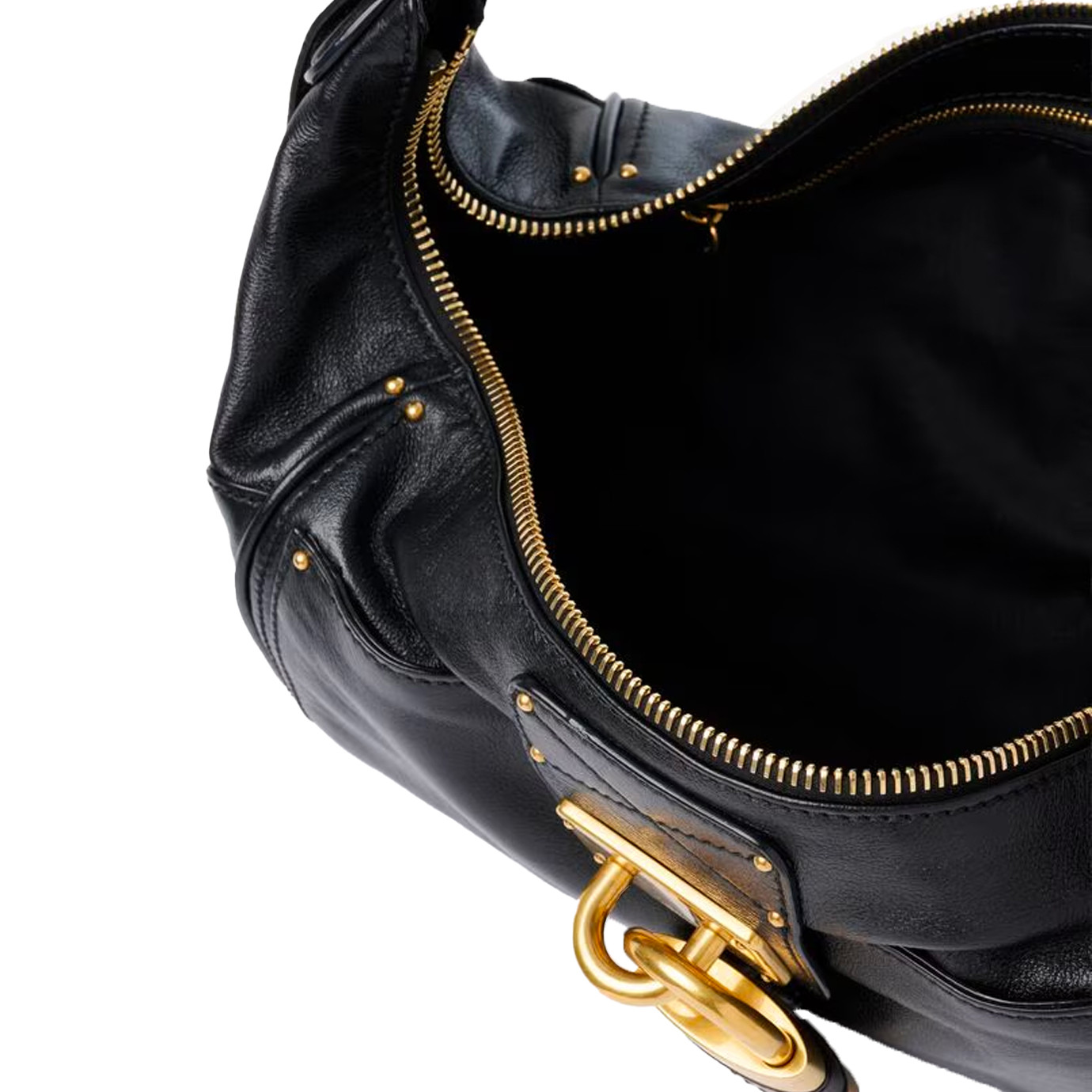 Visuel 5 : Chloé Sac Paddington Besace en cuir souple noir| Boutique de sacs de Luxe Parenthese