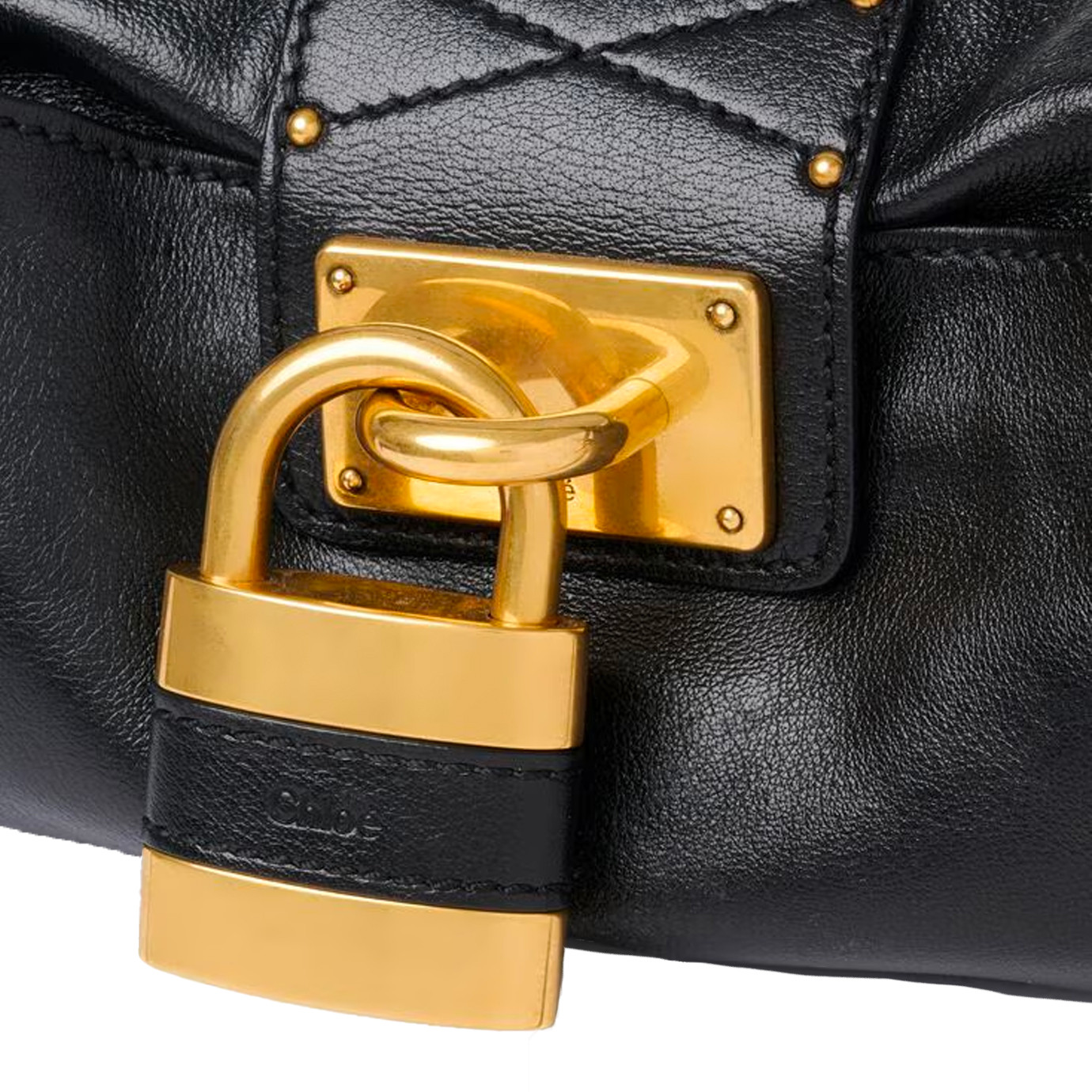 Visuel 6 : Chloé Sac Paddington Besace en cuir souple noir| Boutique de sacs de Luxe Parenthese