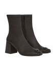 Visuel 2 : Collection Courrèges Bordeaux | Boots Réédition en cuir stretch noir| Boutique Parenthese