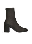 Visuel 1 : Collection Courrèges Bordeaux | Boots Réédition en cuir stretch noir| Boutique Parenthese