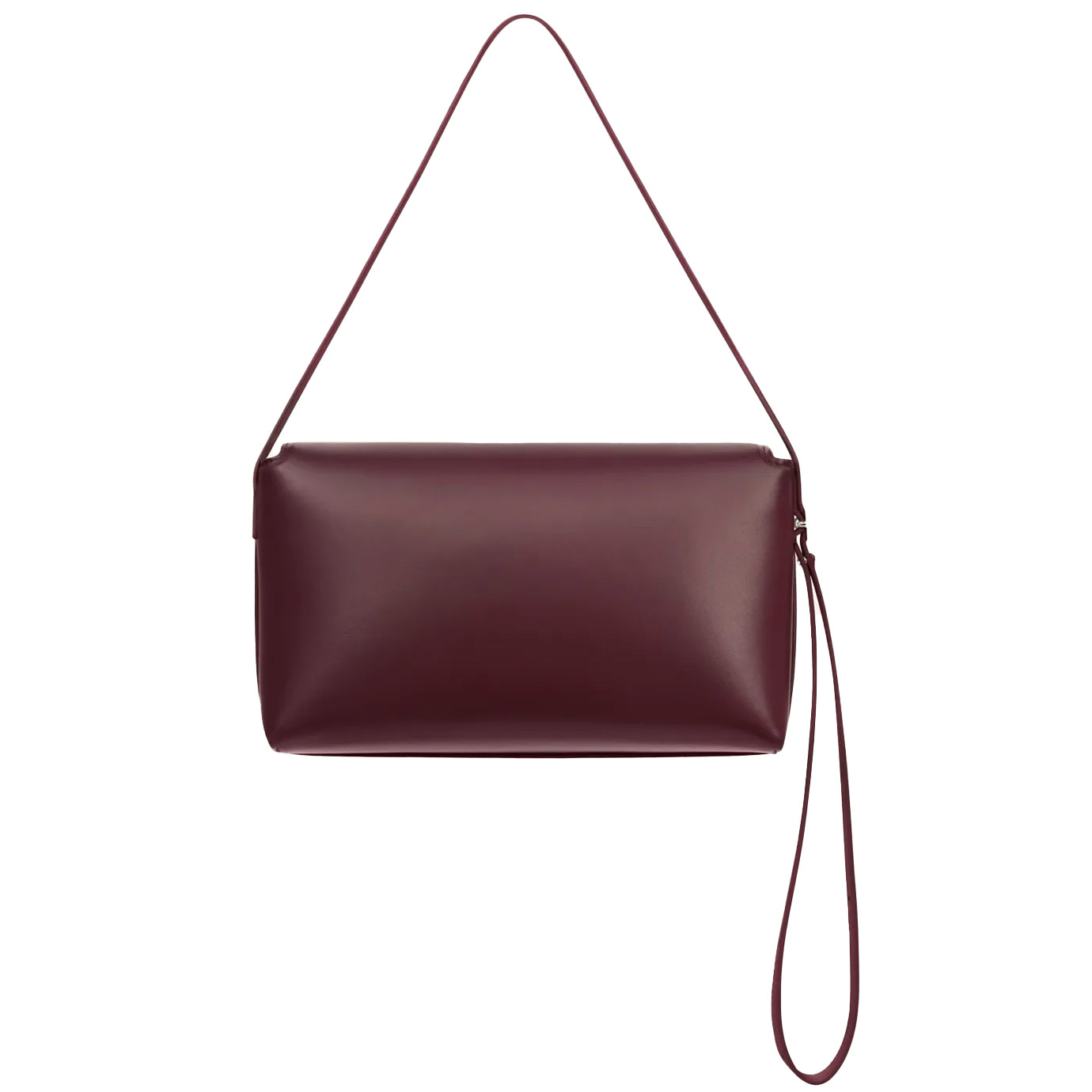 Visuel 2 : Courrèges | Sac Icotype en cuir de veau liss burgundy | Boutique Parenthese Bordeaux