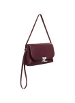 Visuel 3 : Courrèges | Sac Icotype en cuir de veau liss burgundy | Boutique Parenthese Bordeaux