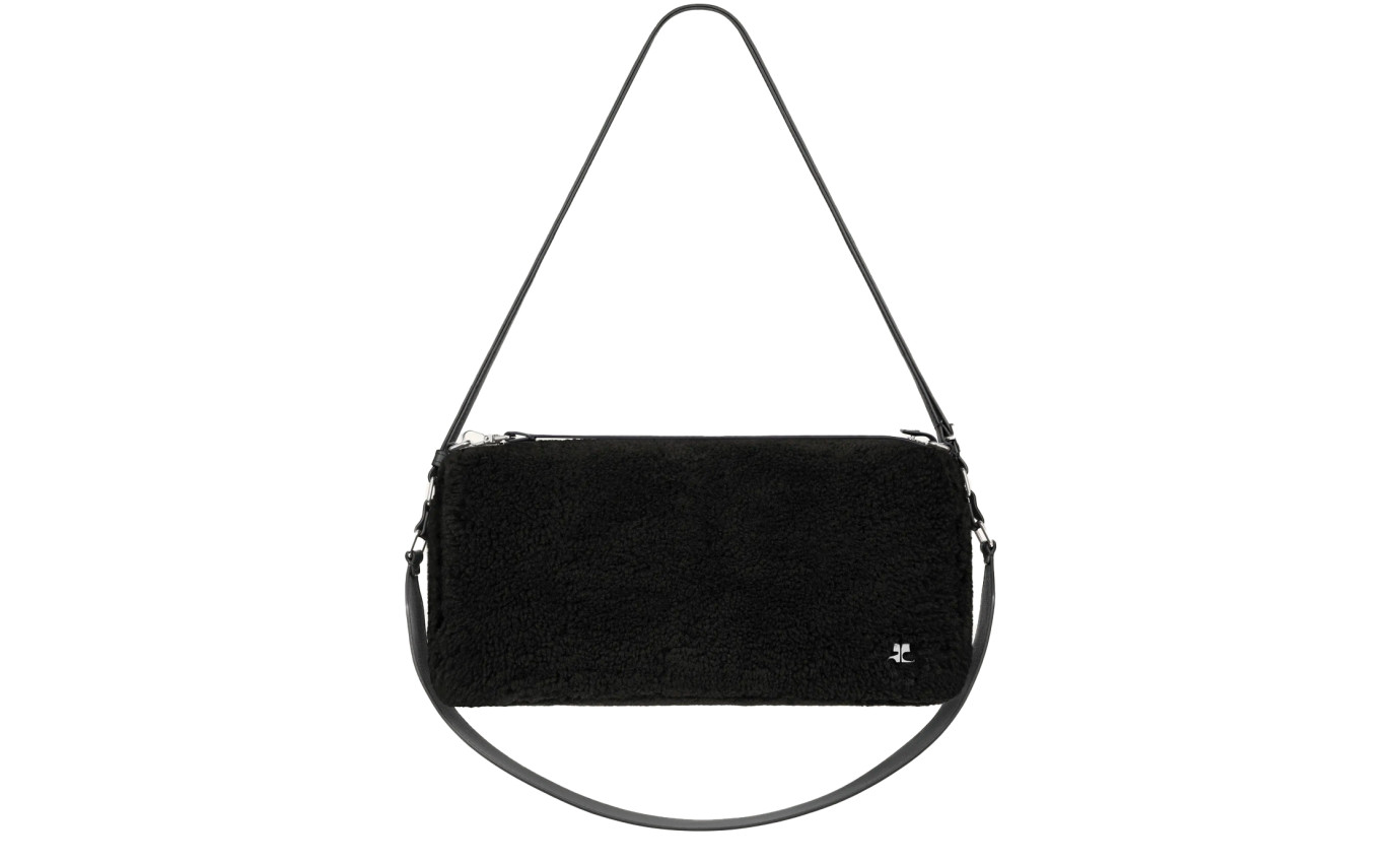 Visuel 1 : Courrèges | Sac Three Sixty en laine mérinos noire | Boutique Parenthese Bordeaux