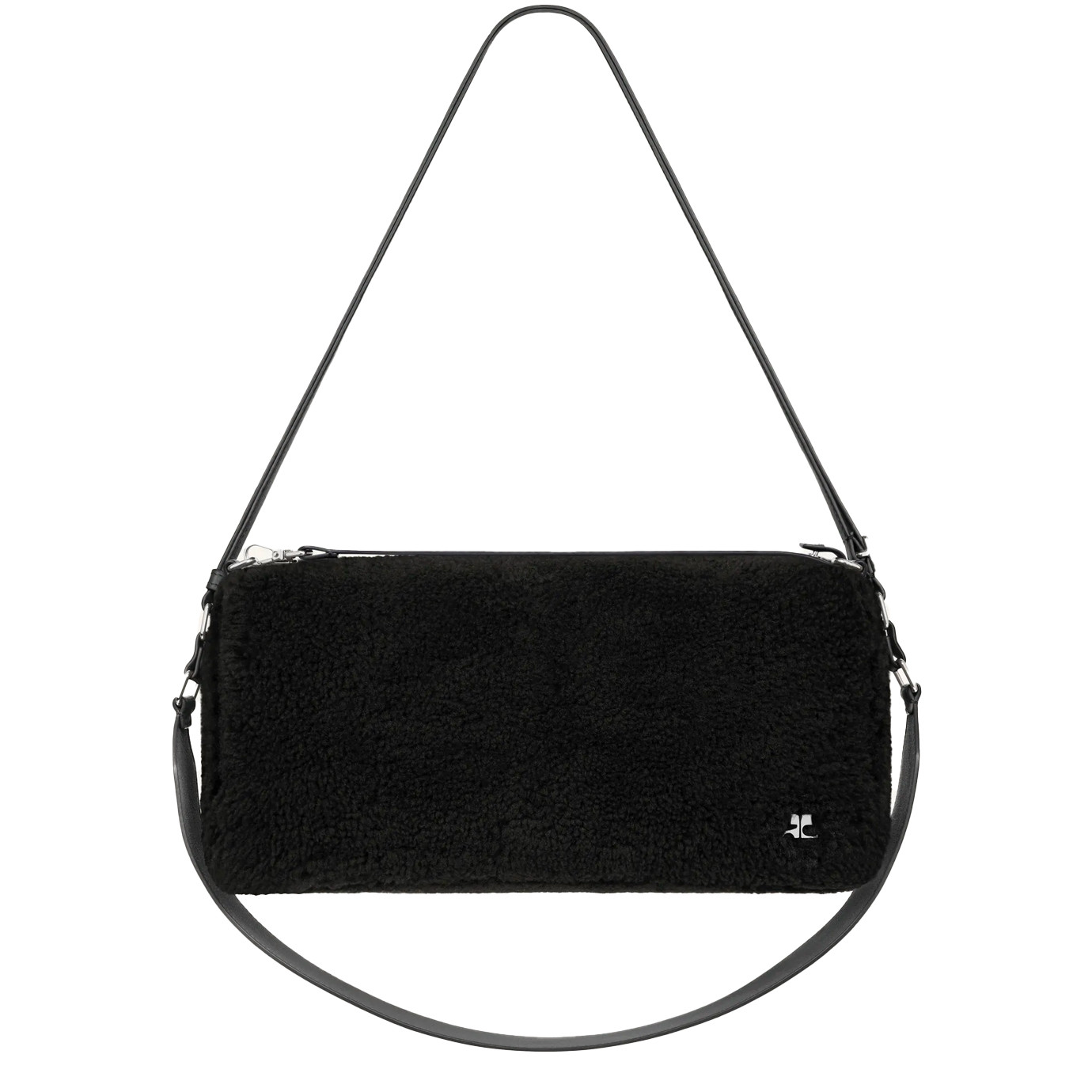 Visuel 1 : Courrèges | Sac Three Sixty en laine mérinos noire | Boutique Parenthese Bordeaux