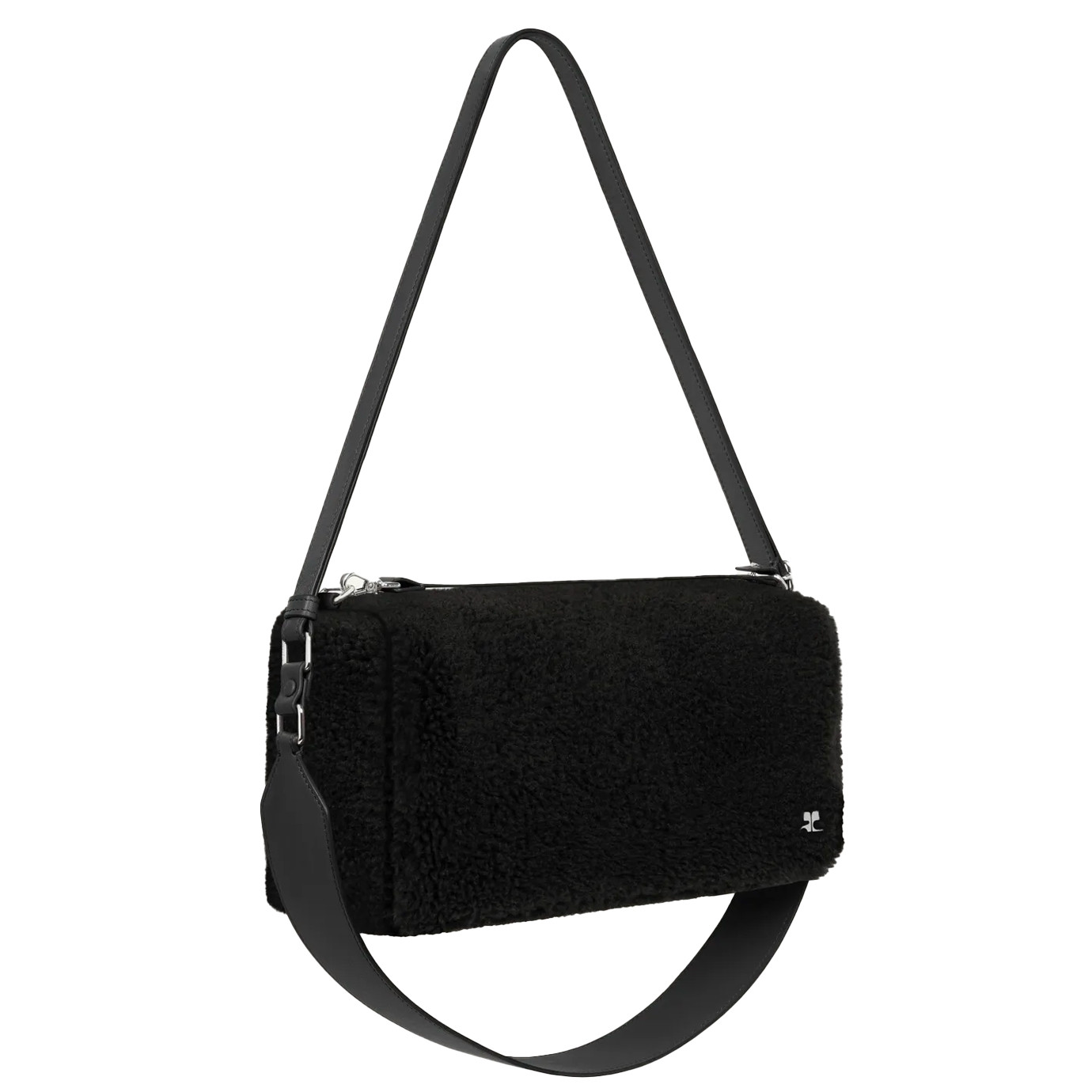 Visuel 3 : Courrèges | Sac Three Sixty en laine mérinos noire | Boutique Parenthese Bordeaux