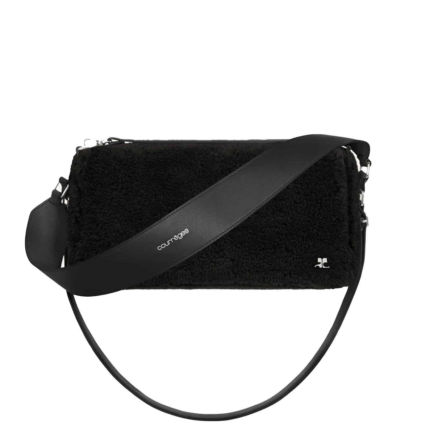 Visuel 5 : Courrèges | Sac Three Sixty en laine mérinos noire | Boutique Parenthese Bordeaux