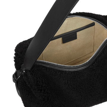 Visuel 6 : Courrèges | Sac Three Sixty en laine mérinos noire | Boutique Parenthese Bordeaux