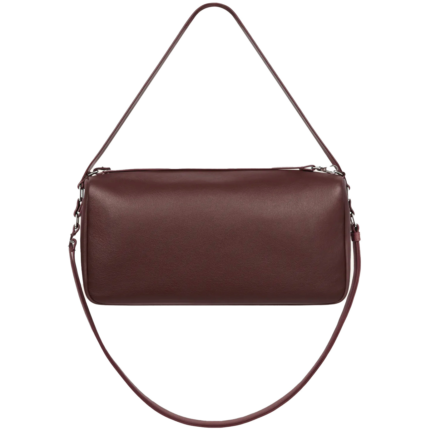 Visuel 4 : Courrèges | Sac Three Sixty médium en cuir burgundy | Boutique Parenthese Bordeaux