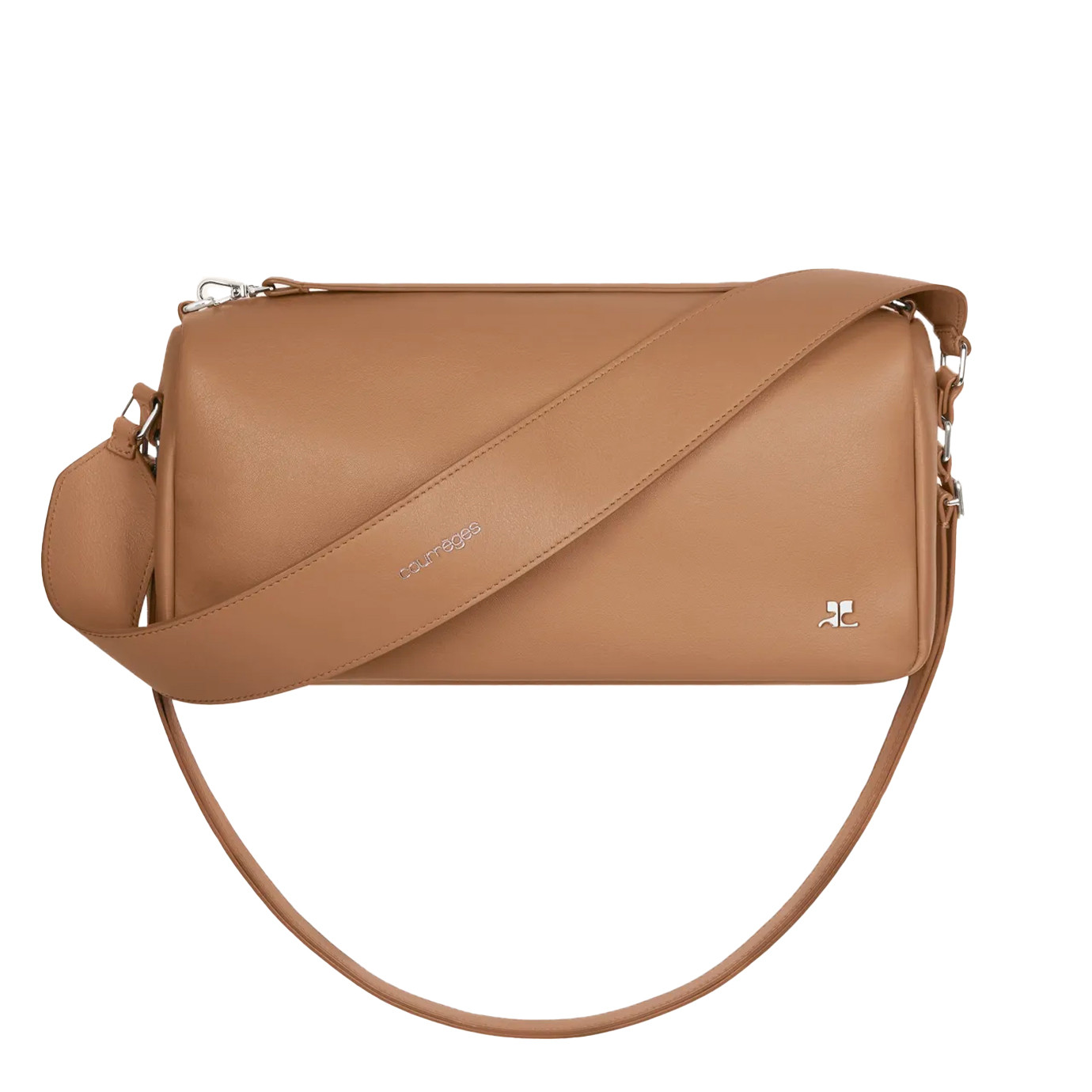 Visuel 5 : Courrèges | Sac Three Sixty médium en cuir bronze | Boutique Parenthese Bordeaux