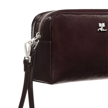 Visuel 3 : Collection Courrèges Bordeaux | Pochette beauty vinyle bordeaux| Boutique Parenthese