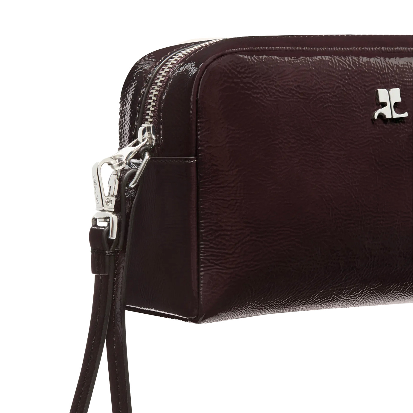 Visuel 3 : Collection Courrèges Bordeaux | Pochette beauty vinyle bordeaux| Boutique Parenthese