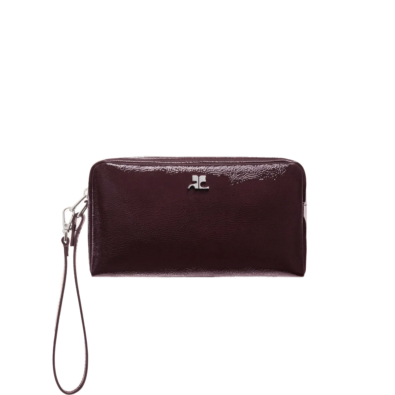 Visuel 1 : Collection Courrèges Bordeaux | Pochette beauty vinyle bordeaux| Boutique Parenthese