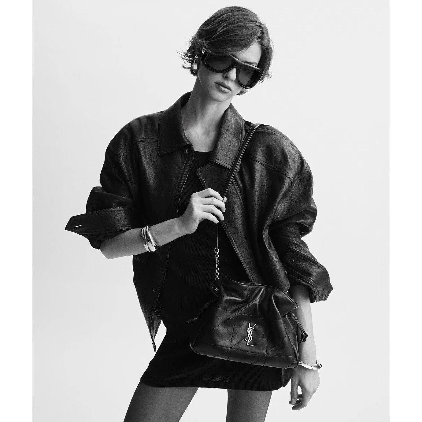 Visuel 3 : Collection Saint Laurent Bordeaux | Sac Jamie shopping east west noir | Boutique de sacs de Luxe Parenthese Bordeaux